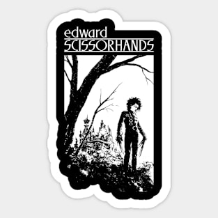 Edward Scissorhands Hilltop Sticker